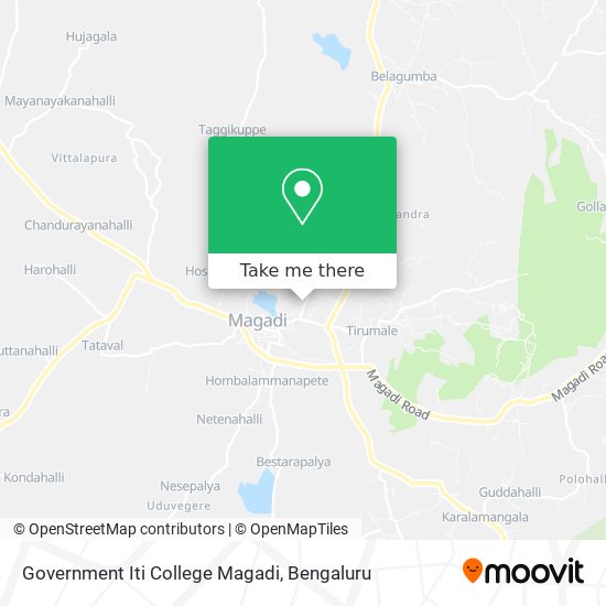 Government Iti College Magadi map