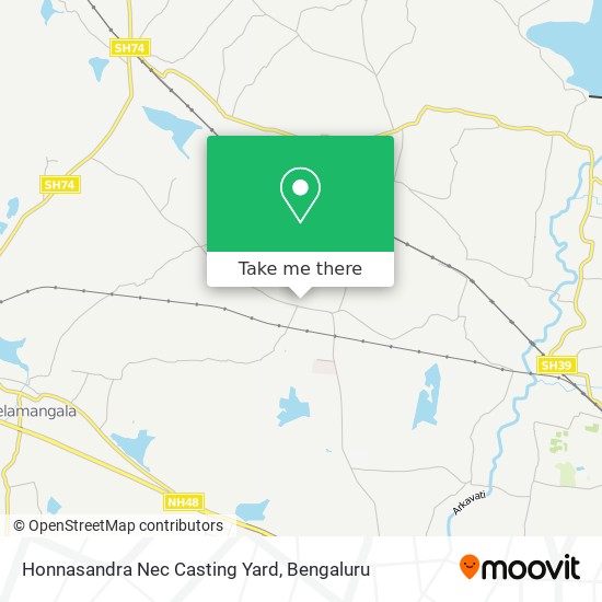 Honnasandra Nec Casting Yard map