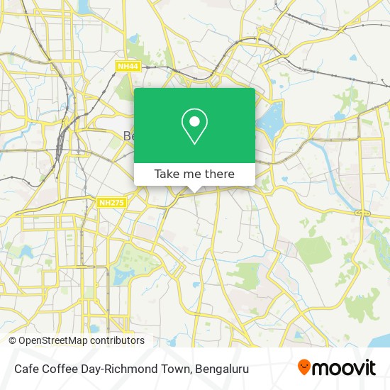 Cafe Coffee Day-Richmond Town map