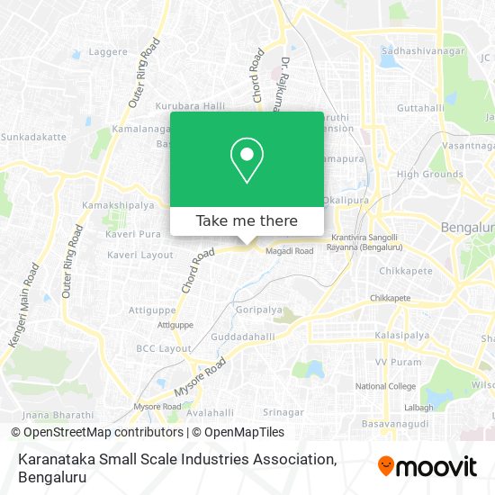 Karanataka Small Scale Industries Association map