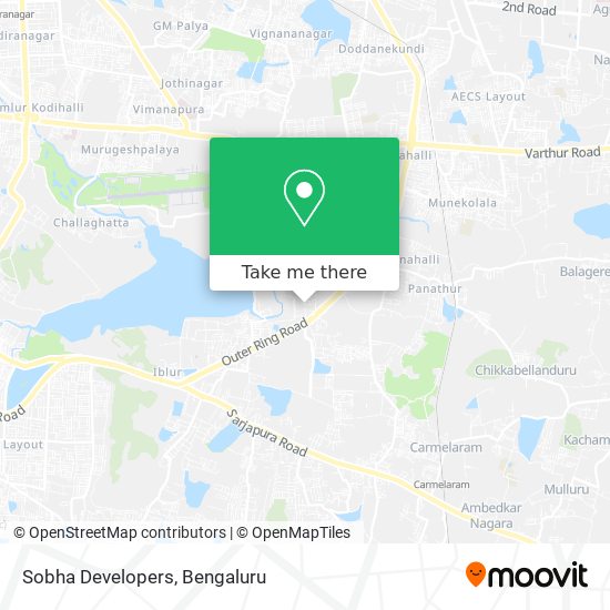 Sobha Developers map