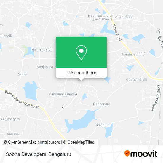 Sobha Developers map