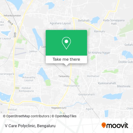 V Care Polyclinic map