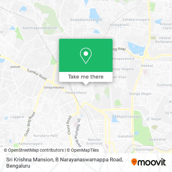 Sri Krishna Mansion, B Narayanaswamappa Road map