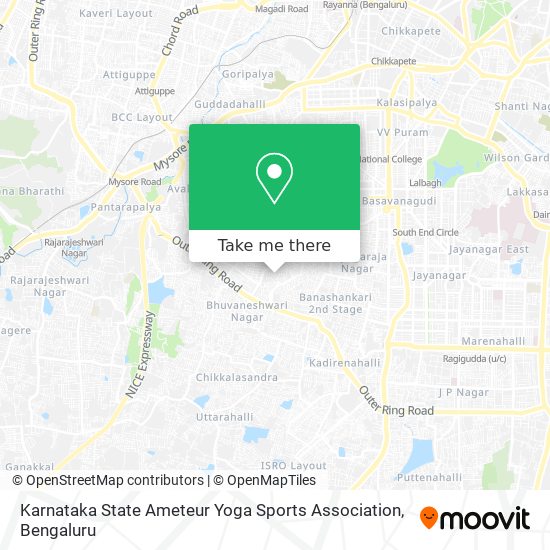 Karnataka State Ameteur Yoga Sports Association map