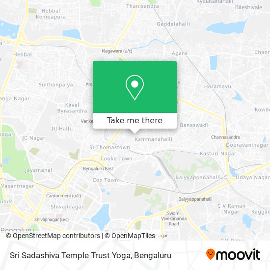 Sri Sadashiva Temple Trust Yoga map
