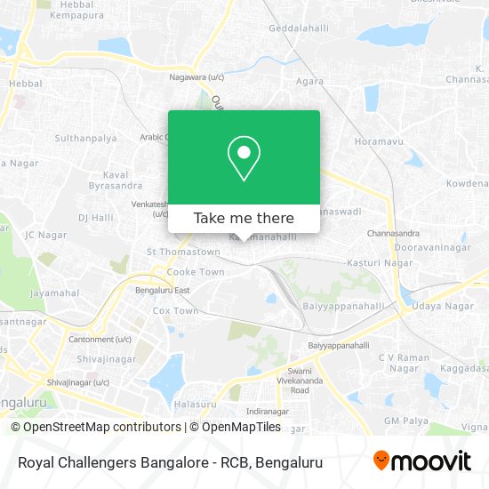 Royal Challengers Bangalore - RCB map