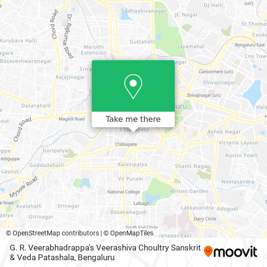 G. R. Veerabhadrappa's Veerashiva Choultry Sanskrit & Veda Patashala map