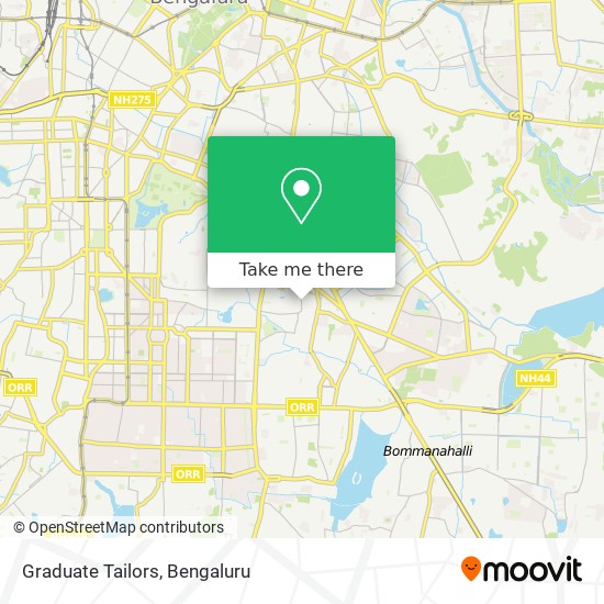 Graduate Tailors map