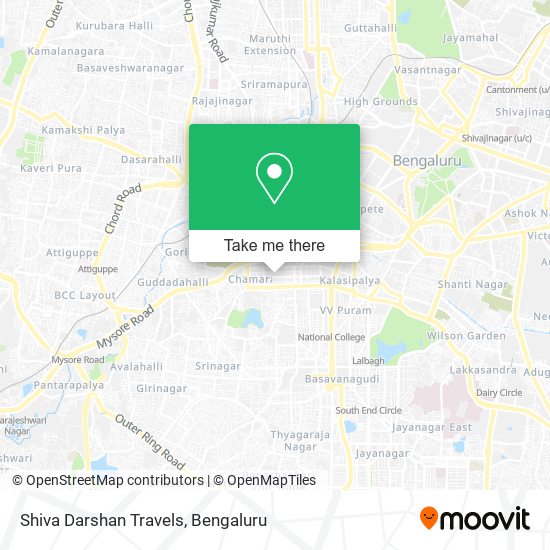 Shiva Darshan Travels map