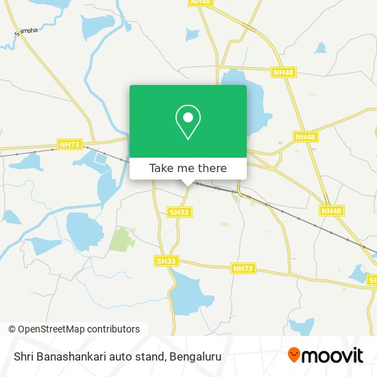 Shri Banashankari auto stand map
