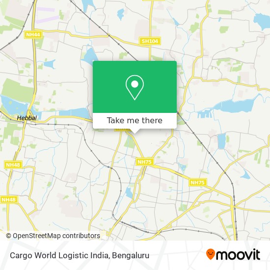 Cargo World Logistic India map