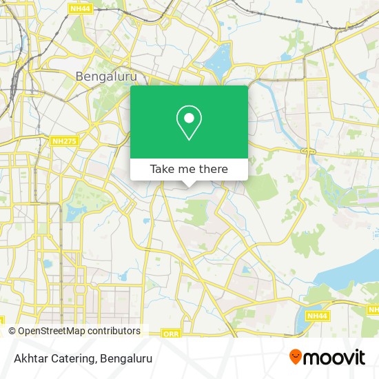 Akhtar Catering map