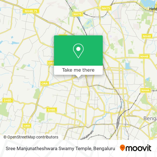 Sree Manjunatheshwara Swamy Temple map