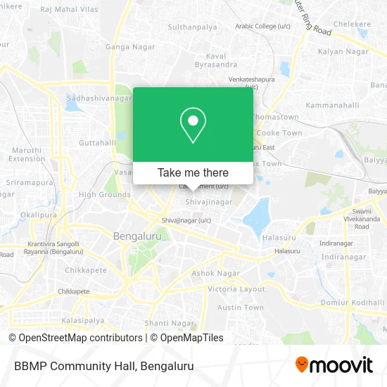 BBMP Community Hall map