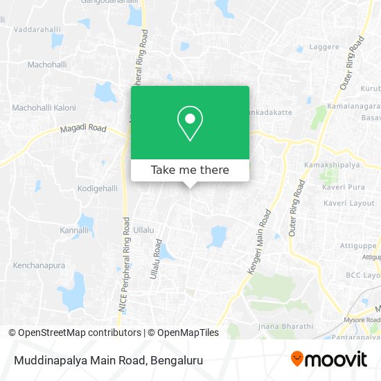 Muddinapalya Main Road map