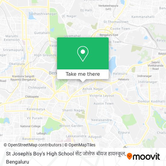 St Joseph's Boy's High School सेंट जोसेफ बॉयज हायस्कूल map