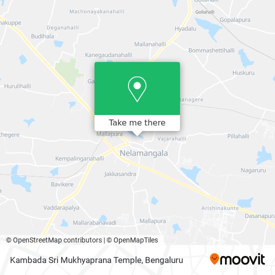 Kambada Sri Mukhyaprana Temple map
