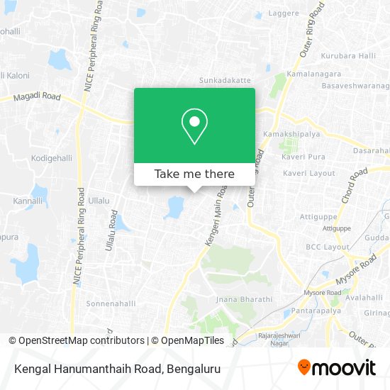 Kengal Hanumanthaih Road map