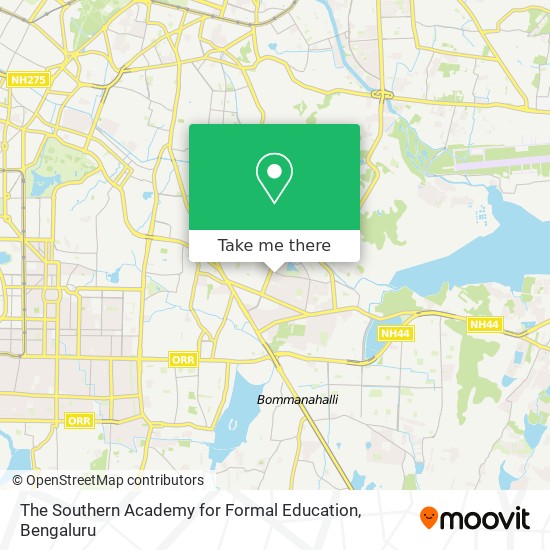 The Southern Academy for Formal Education map