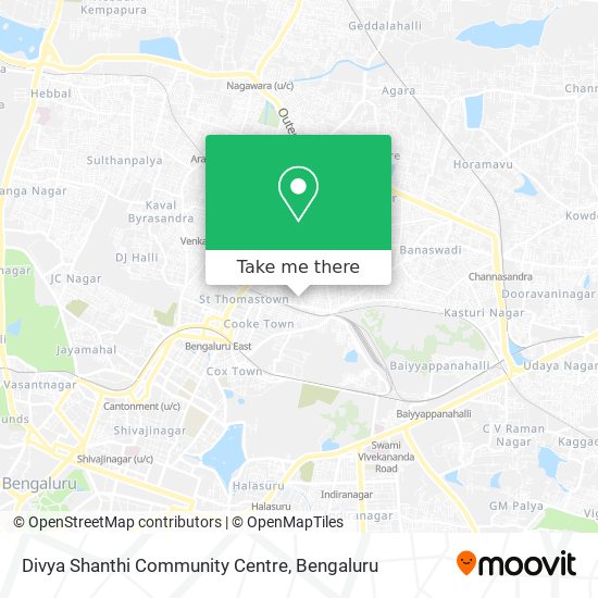 Divya Shanthi Community Centre map