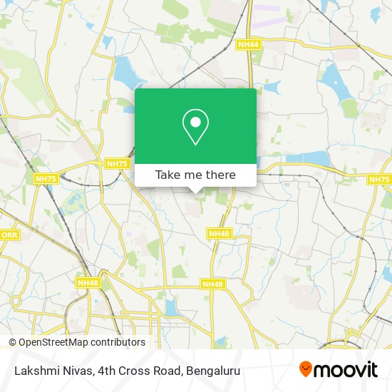 Lakshmi Nivas, 4th Cross Road map