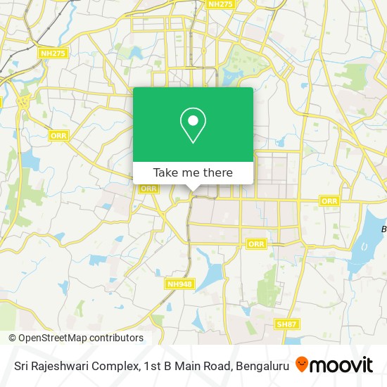Sri Rajeshwari Complex, 1st B Main Road map