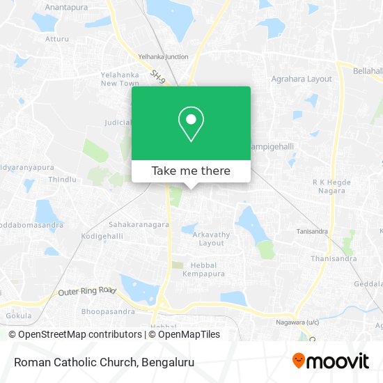 Roman Catholic Church map