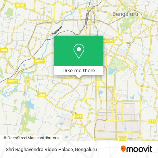 Shri Raghavendra Video Palace map