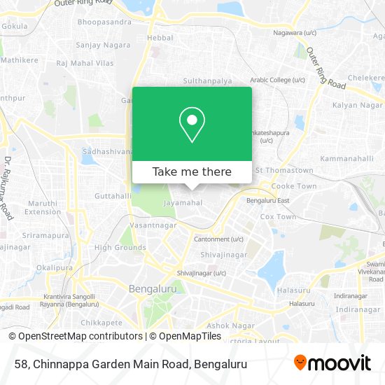 58, Chinnappa Garden Main Road map