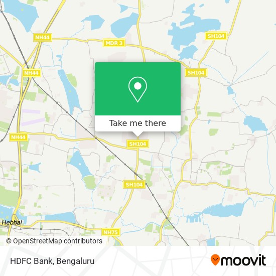 HDFC Bank map