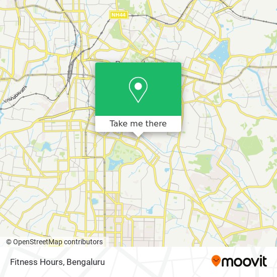 Fitness Hours map