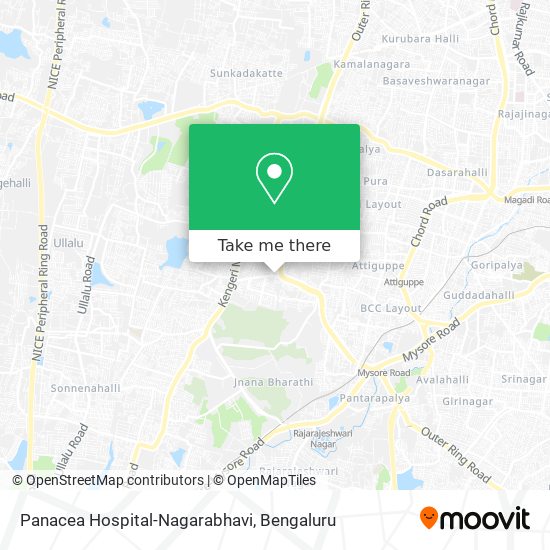 Panacea Hospital-Nagarabhavi map
