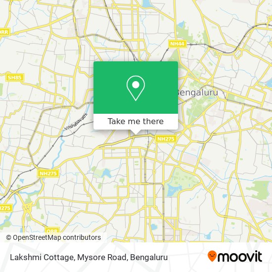 Lakshmi Cottage, Mysore Road map