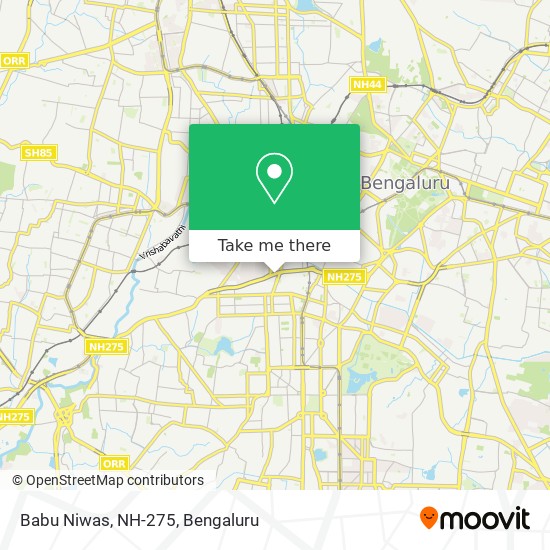 Babu Niwas, NH-275 map