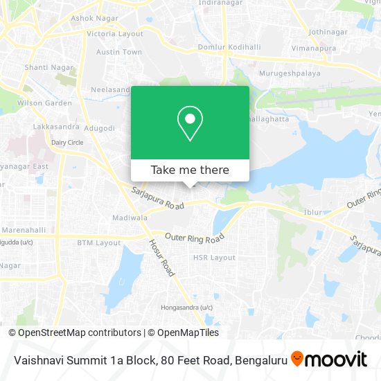 Vaishnavi Summit 1a Block, 80 Feet Road map