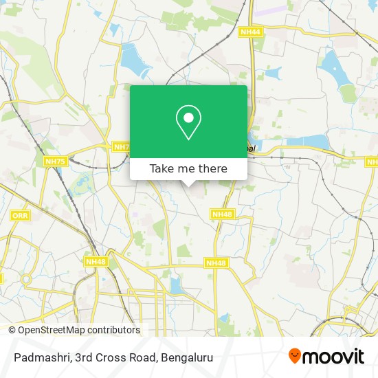 Padmashri, 3rd Cross Road map