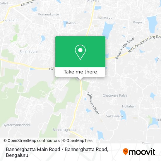 Bannerghatta Main Road / Bannerghatta Road map