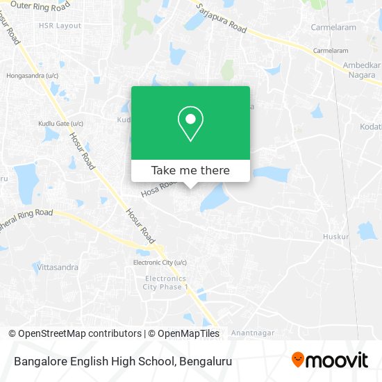 Bangalore English High School map