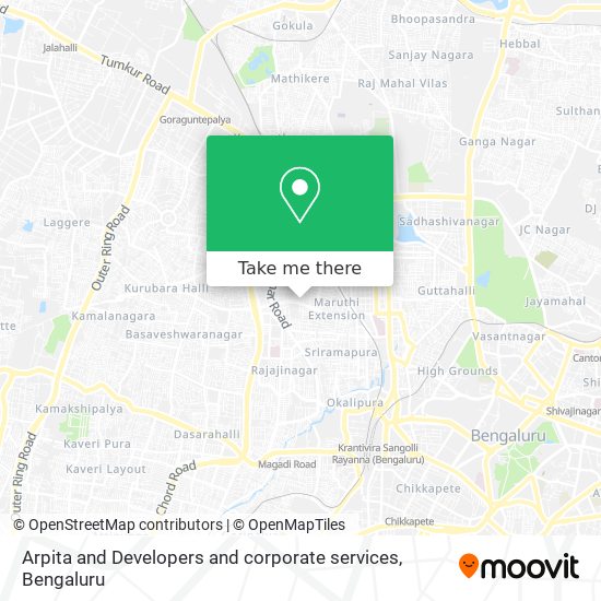 Arpita and Developers and corporate services map