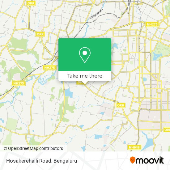 Hosakerehalli Road map