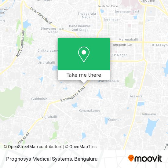 Prognosys Medical Systems map
