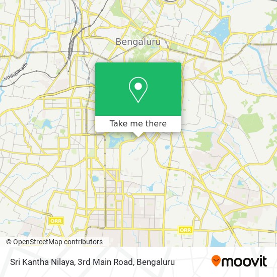 Sri Kantha Nilaya, 3rd Main Road map