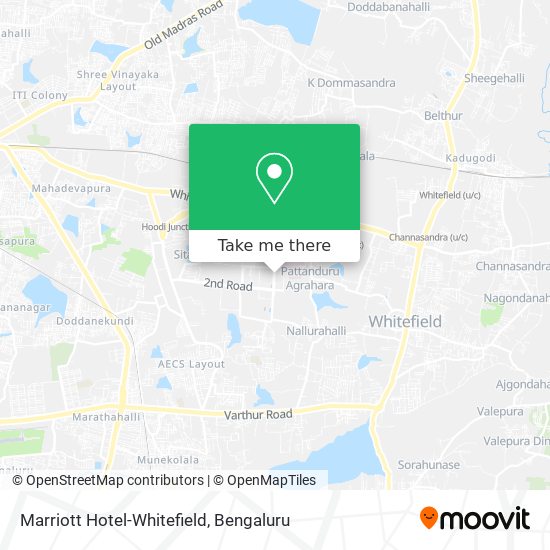 Marriott Hotel-Whitefield map