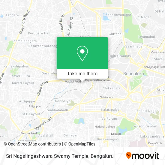 Sri Nagalingeshwara Swamy Temple map