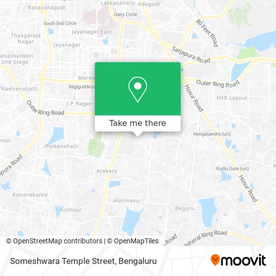 Someshwara Temple Street map