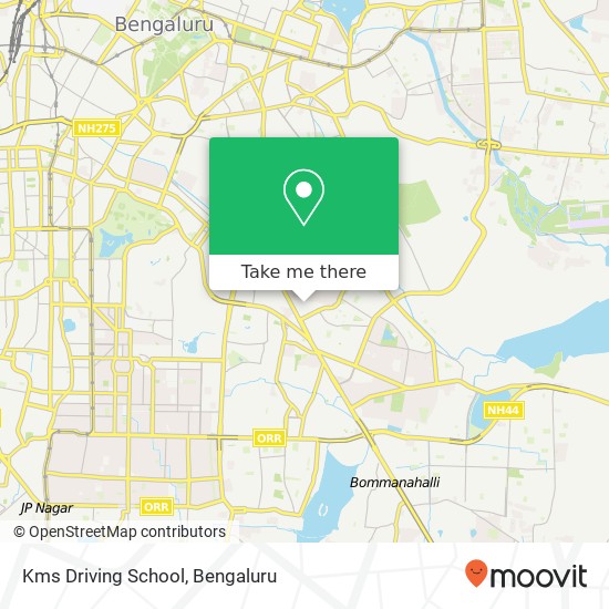 Kms Driving School map