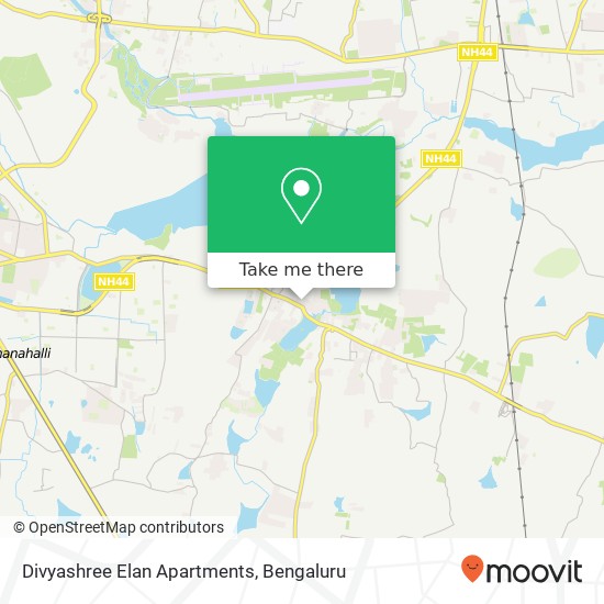 Divyashree Elan Apartments map