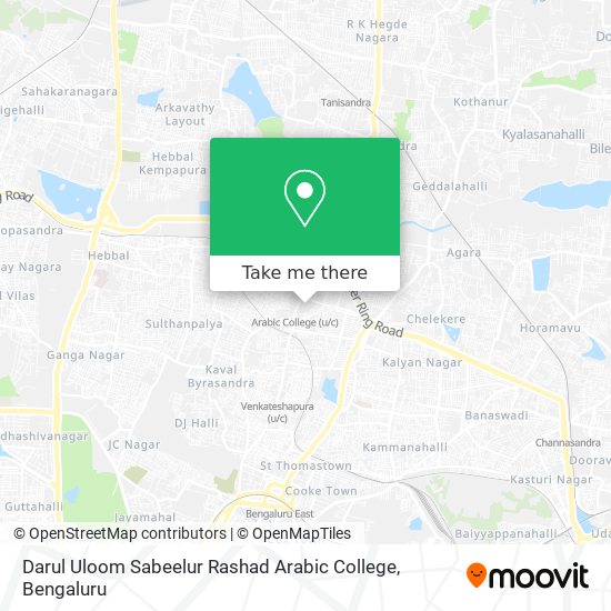 Darul Uloom Sabeelur Rashad Arabic College map