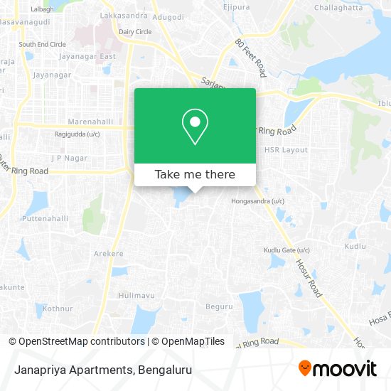 Janapriya Apartments map